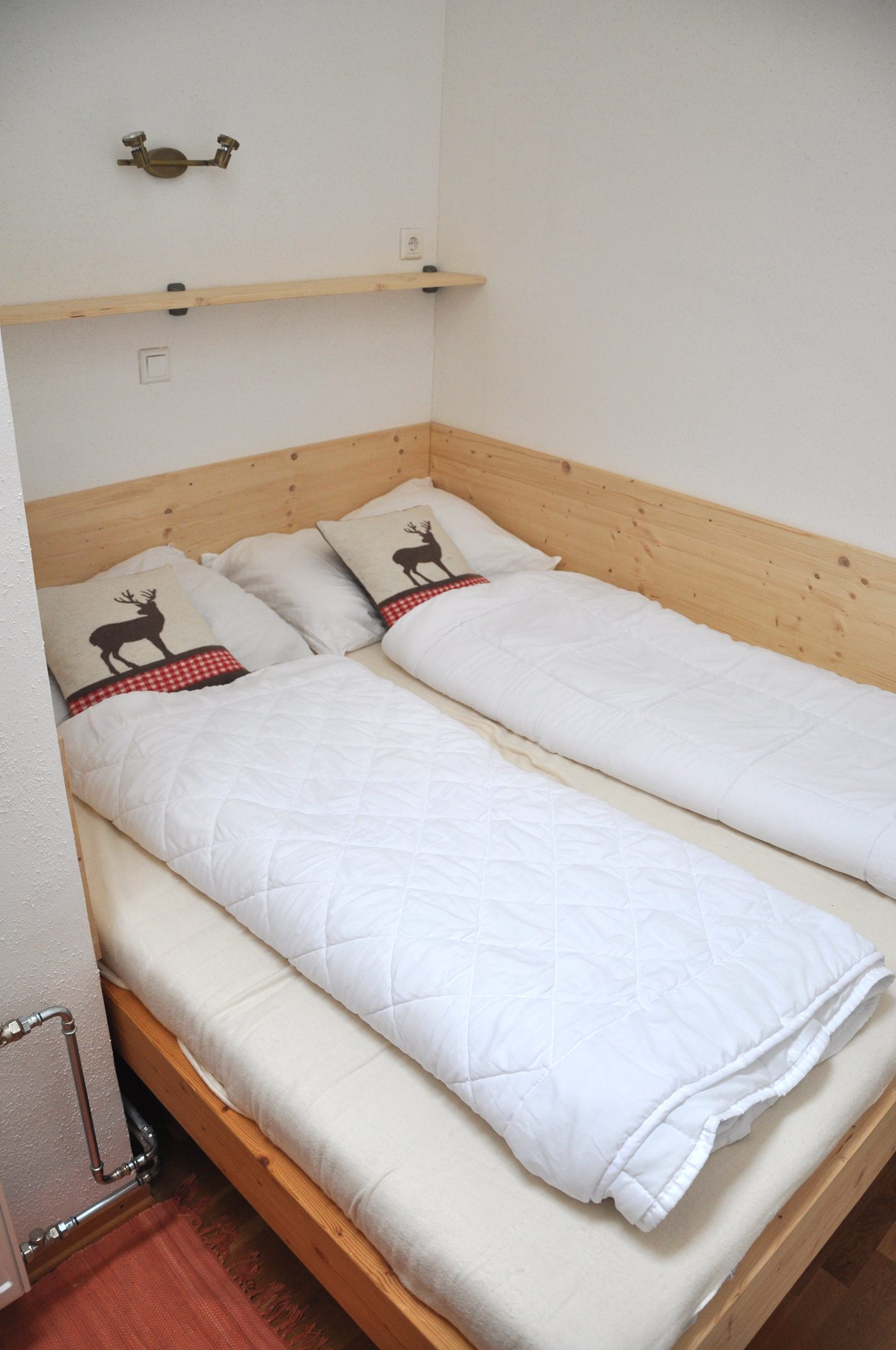 Zweites Schlafzimmer mit Doppelbett